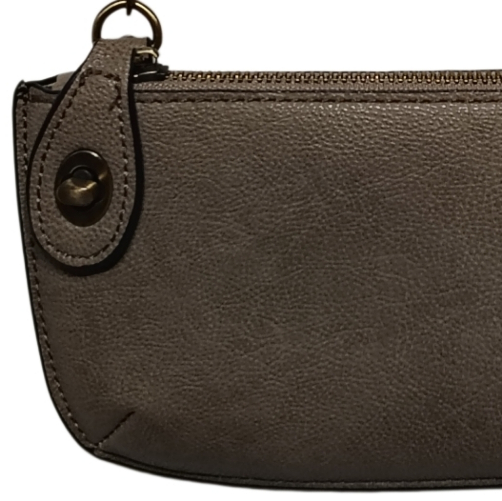 Joy Susan Adjustable Bag Clutch Wallet Crossbody Belt Bag Stone Taupe Color - Picture 9 of 9